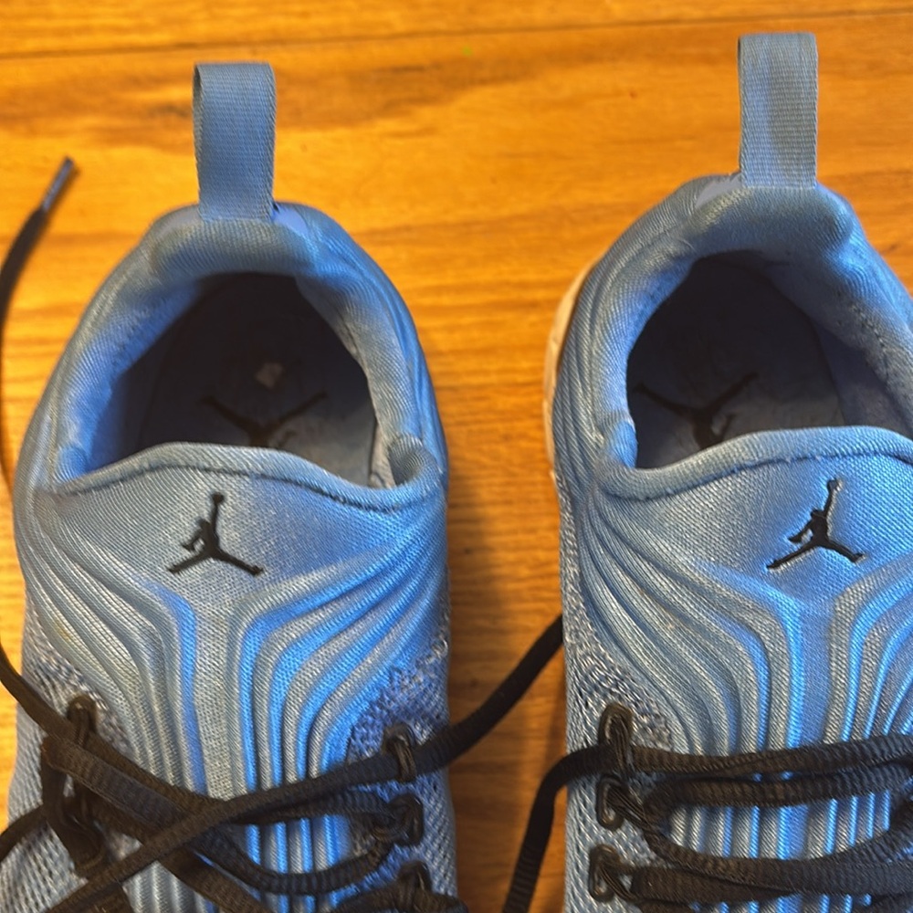 Jordan Blue Athletic Sneakers with Black Laces - Picture 3 of 5